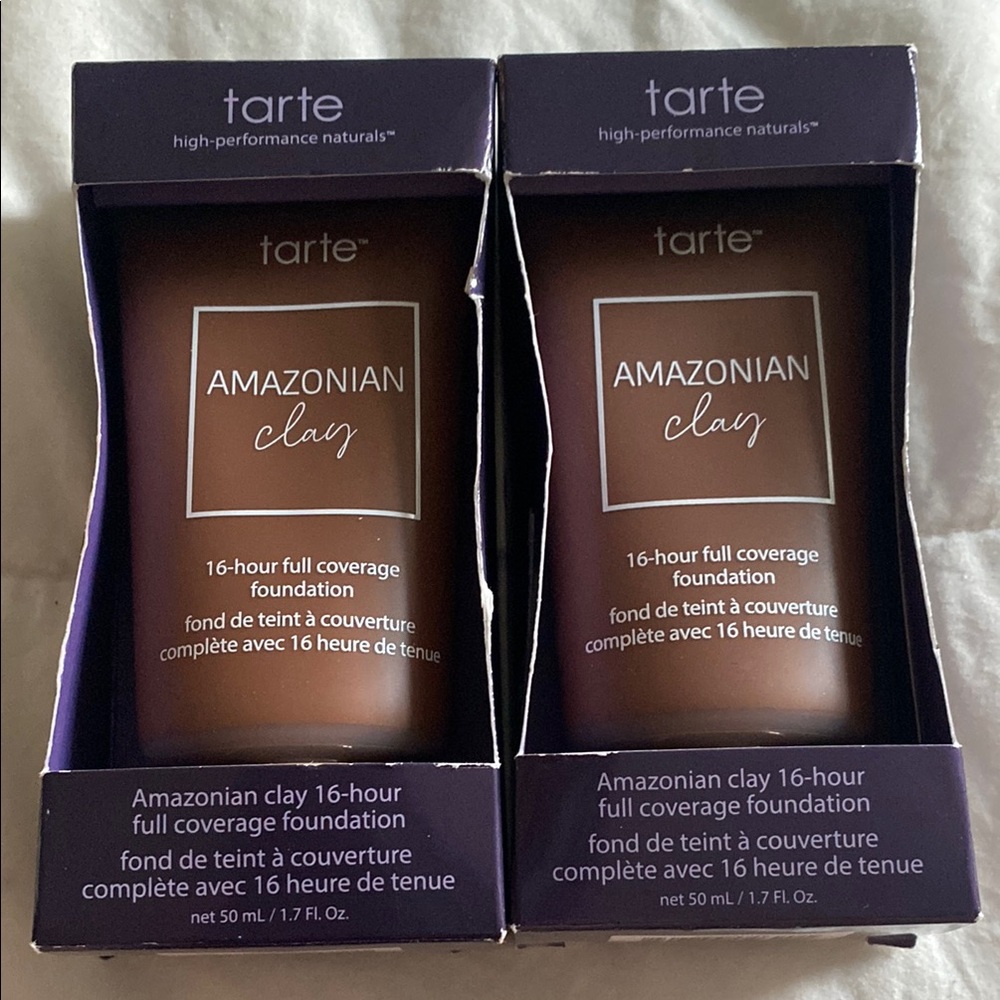 Tarte 57 H Amazonian Clay 16-hour Full Coverage Foundation 1.7 Fl oz Bundle of 2